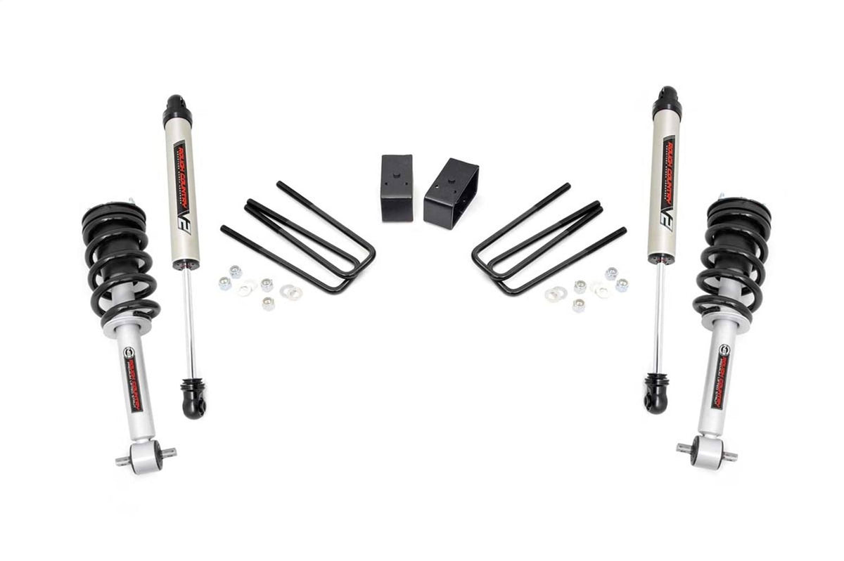 3.5 inch Suspension Lift Kit N3 Struts V2 Shocks for 07-13 Silverado Sierra 1500 2WD Cast Steel T3425