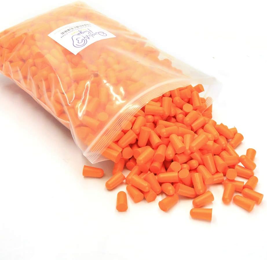 32 dB Disposable Foam Ear Plugs Dispenser Refill Orange I1595