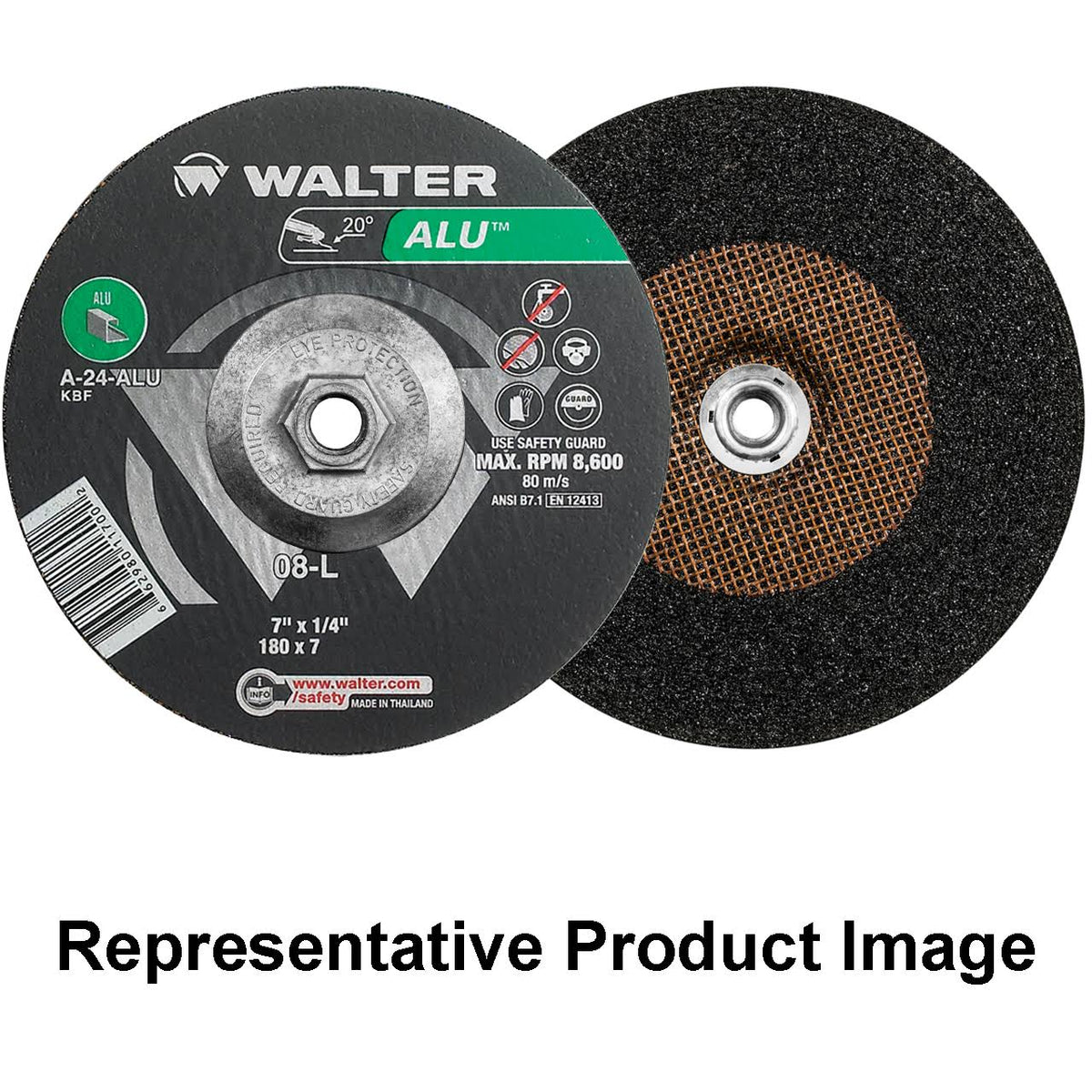 7x22 x 1/4x22 Type-27 Grinding Wheel 10 Pack R38536