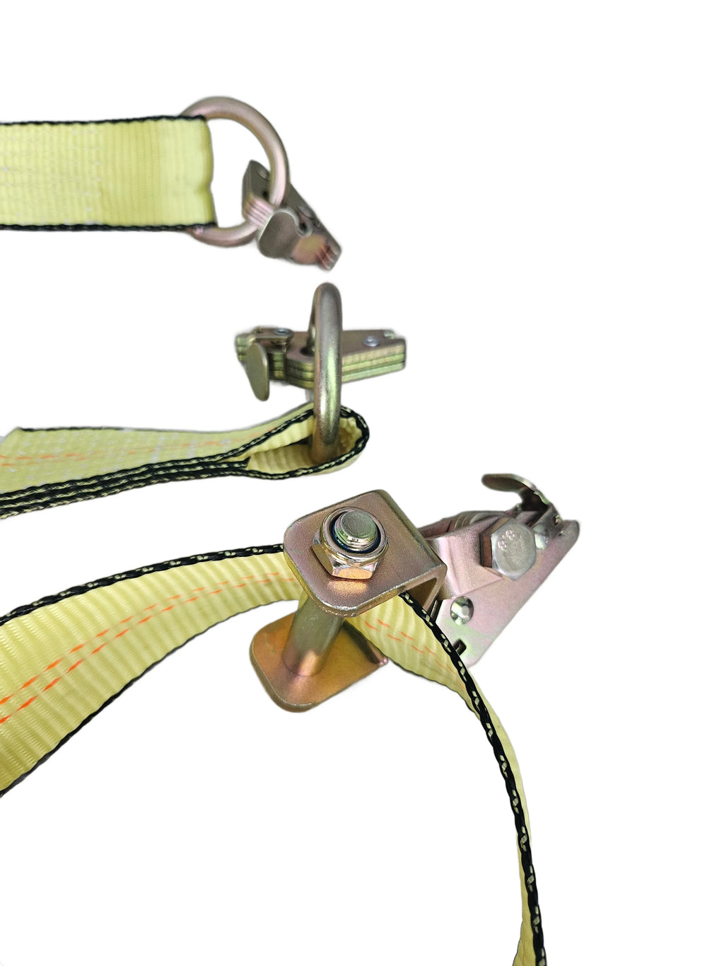 4 Pack E Track Tire Straps with Rubber Blocks T898