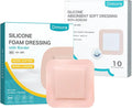 Silicone Super Absorbent Wound Dressings & Ultra Soft Silicone Foam Dressing 4"x4" P83100