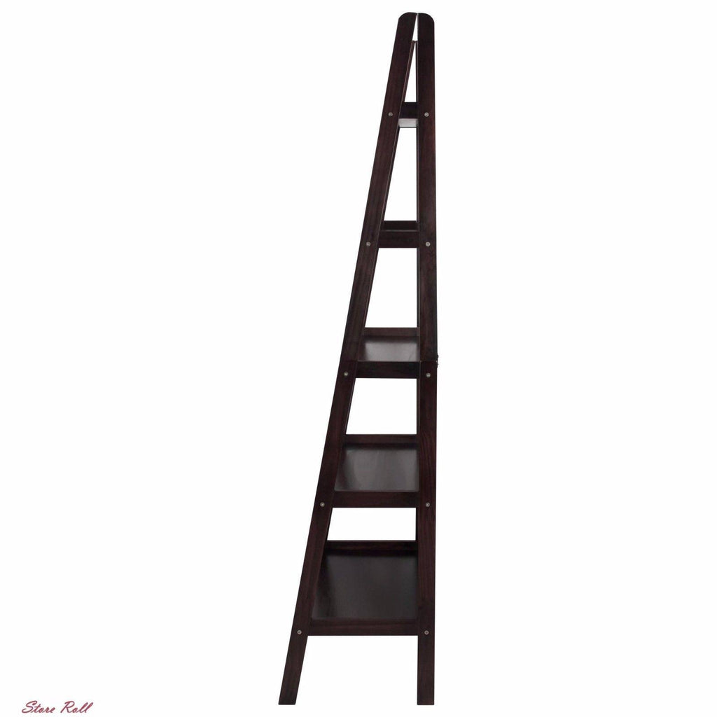 5 Shelf Ladder Bookcase, Espresso G1348