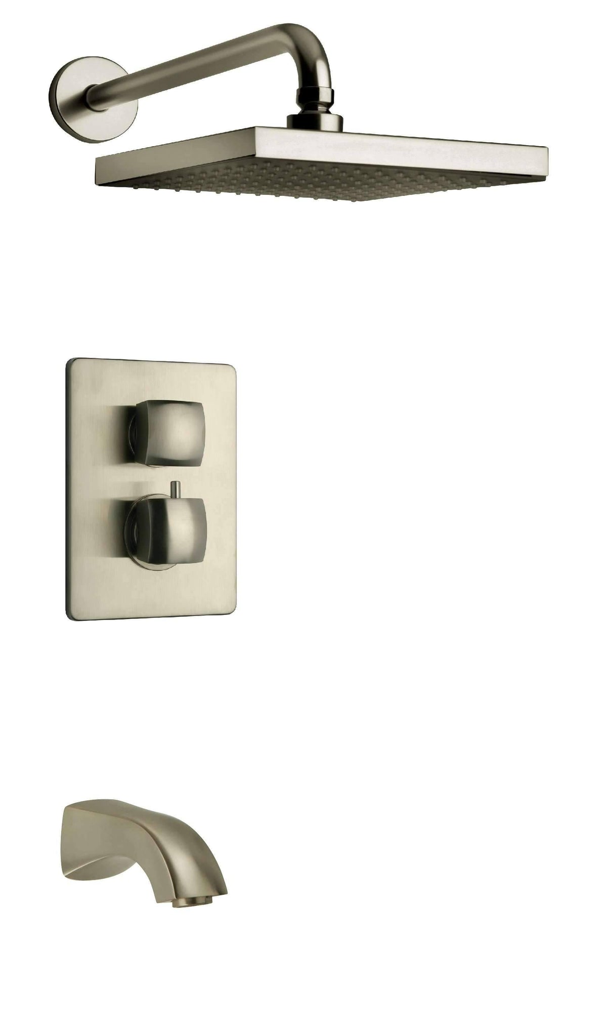 Brushed Nickel 2-Handle Tub and Shower Faucet U71127