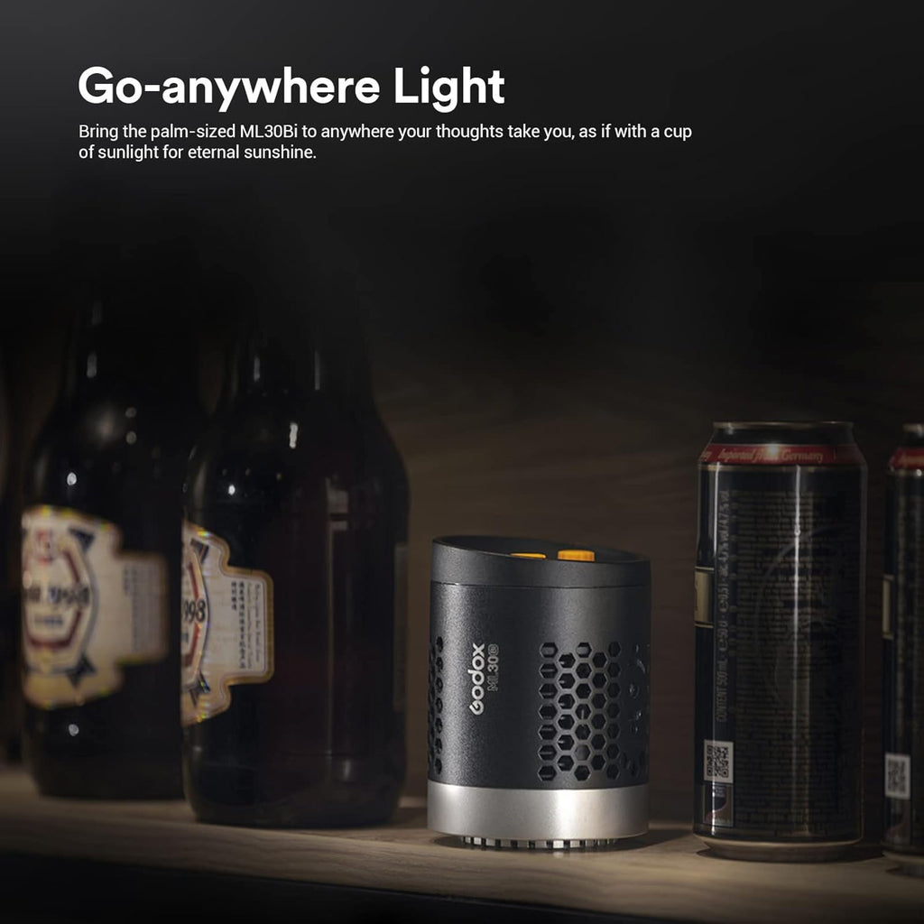 Bi-Color LED Video Light with 2X NP-F970 Lithium Battery Case I4078