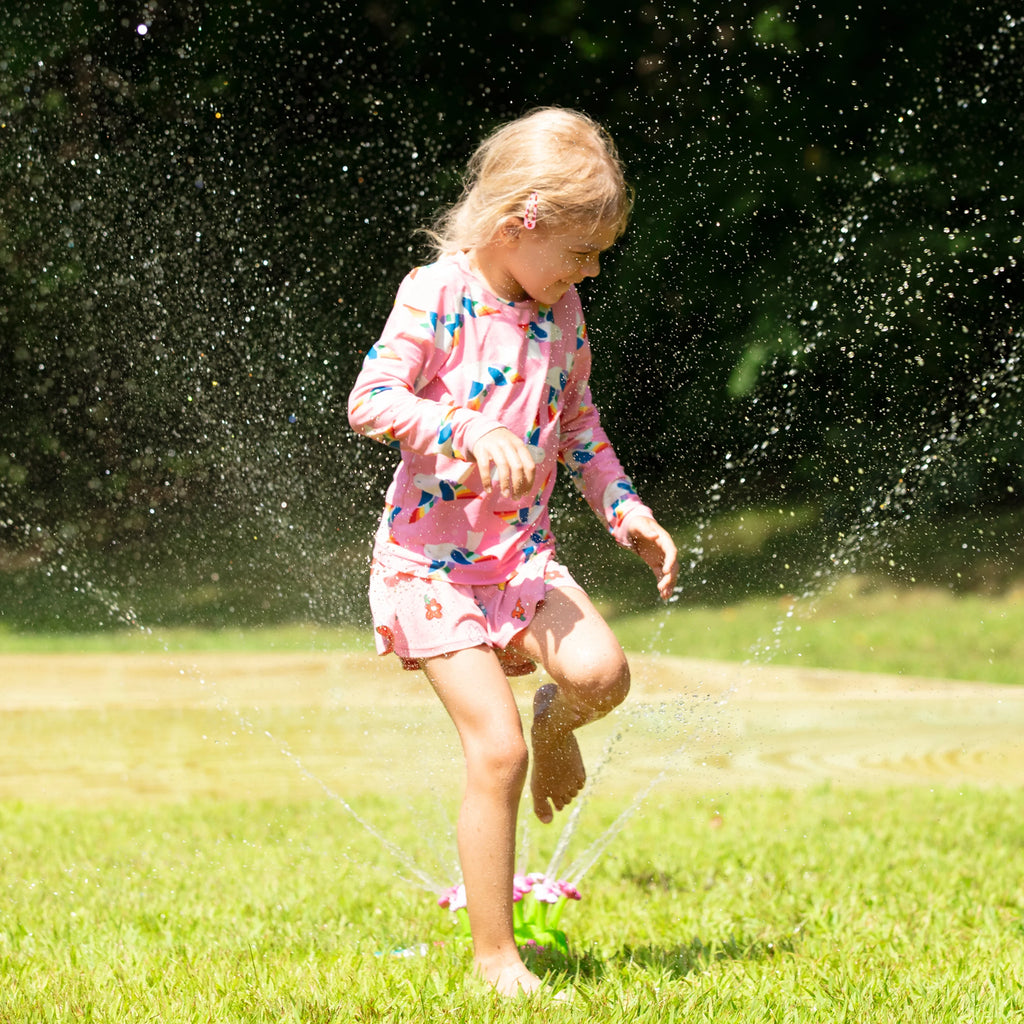 Flower Sprinkler Toy With Hose Attachment O853498