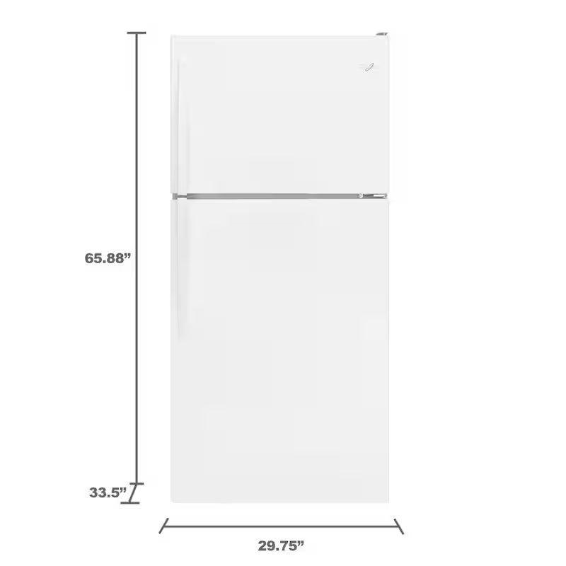 Top Freezer Refrigerator in White N2593