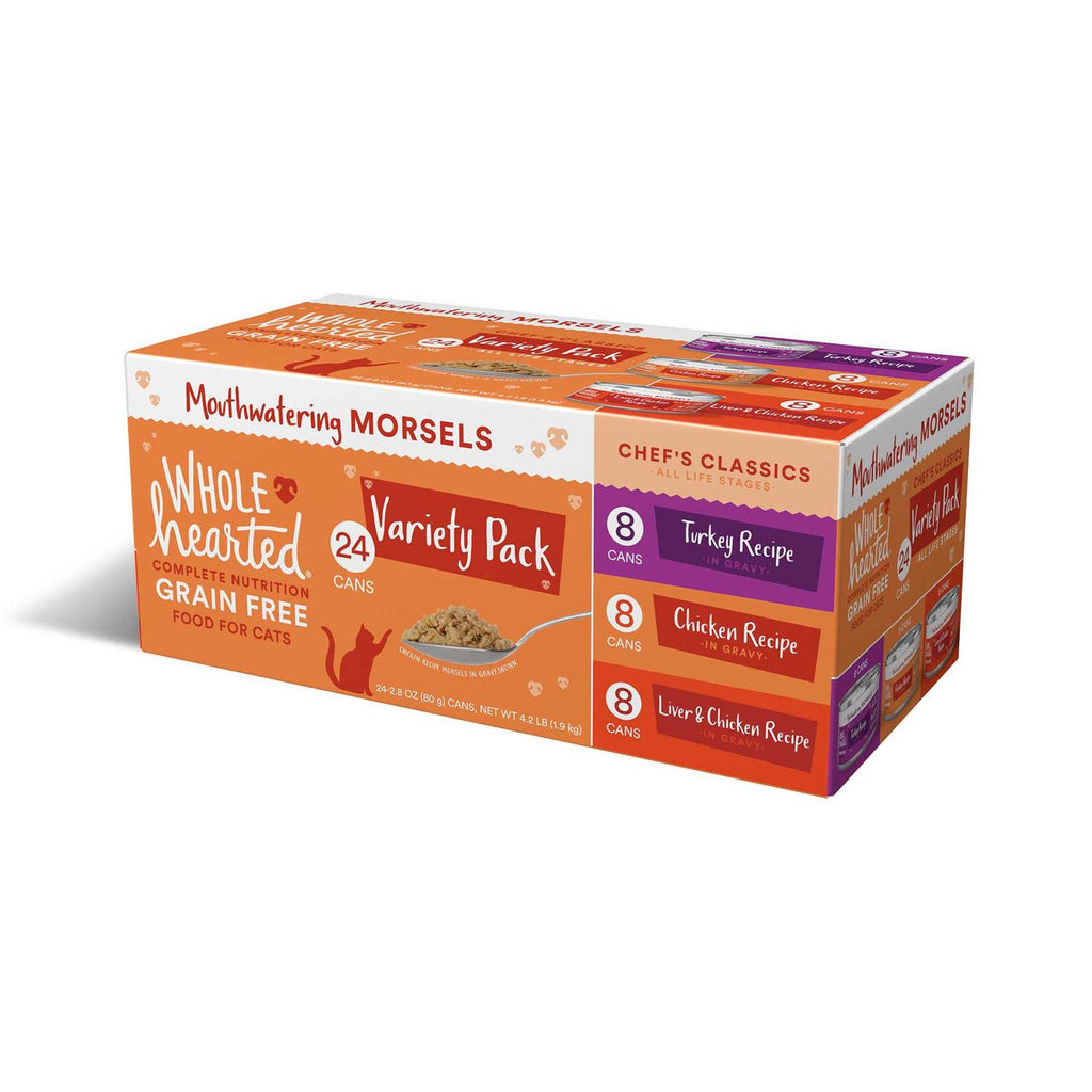Grain-Free Morsels in Gravy Wet Cat Food Variety Pack Y813