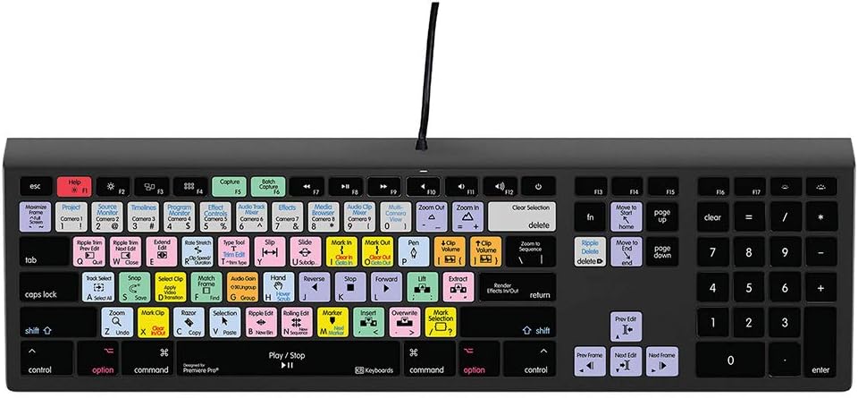 Slimline Editing Mechanical Keyboard for Windows PC V883