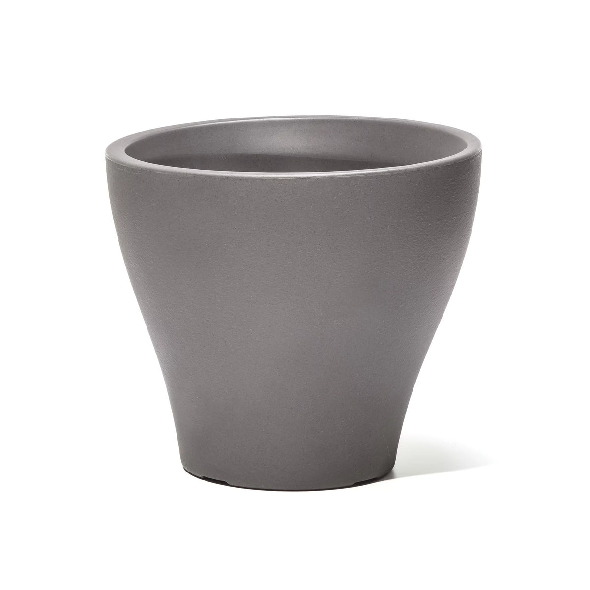 Dark Cedar Round Indoor Outdoor Plastic Planter and Pot D241351