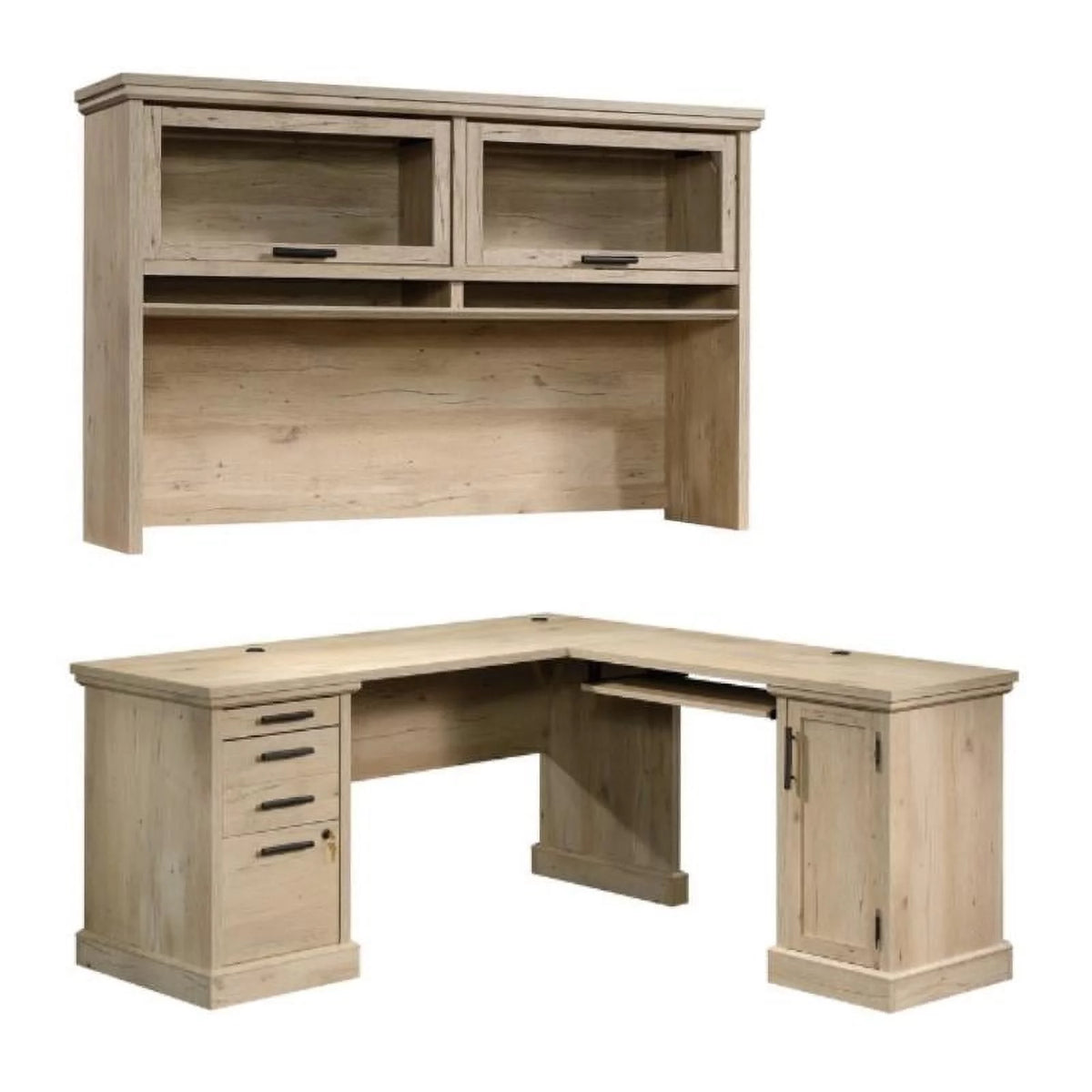 L-Shaped Desk & Large Hutch F848