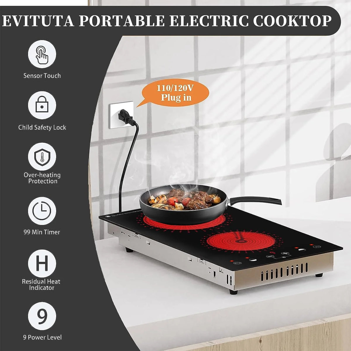 2 Burner Electric Cooktop K739467