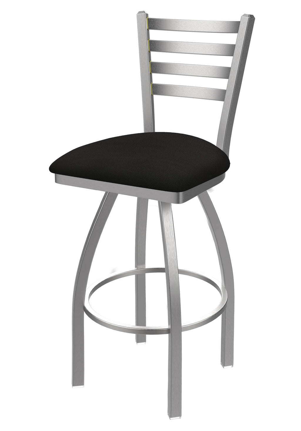 25x22 Swivel Counter Stool with Stainless and Espresso Seat T772