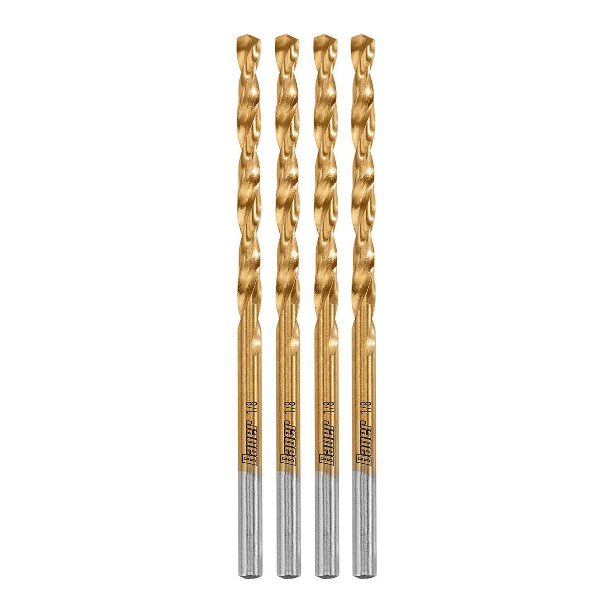 1/8 in. Titanium Drill Bit Set, 4 Piece G3837