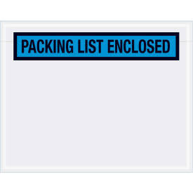 Blue Panel Face Envelopes with Packing List Enclosed Print, 1000/Pack E898651
