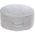 Pearl Grey Pouffe B15825