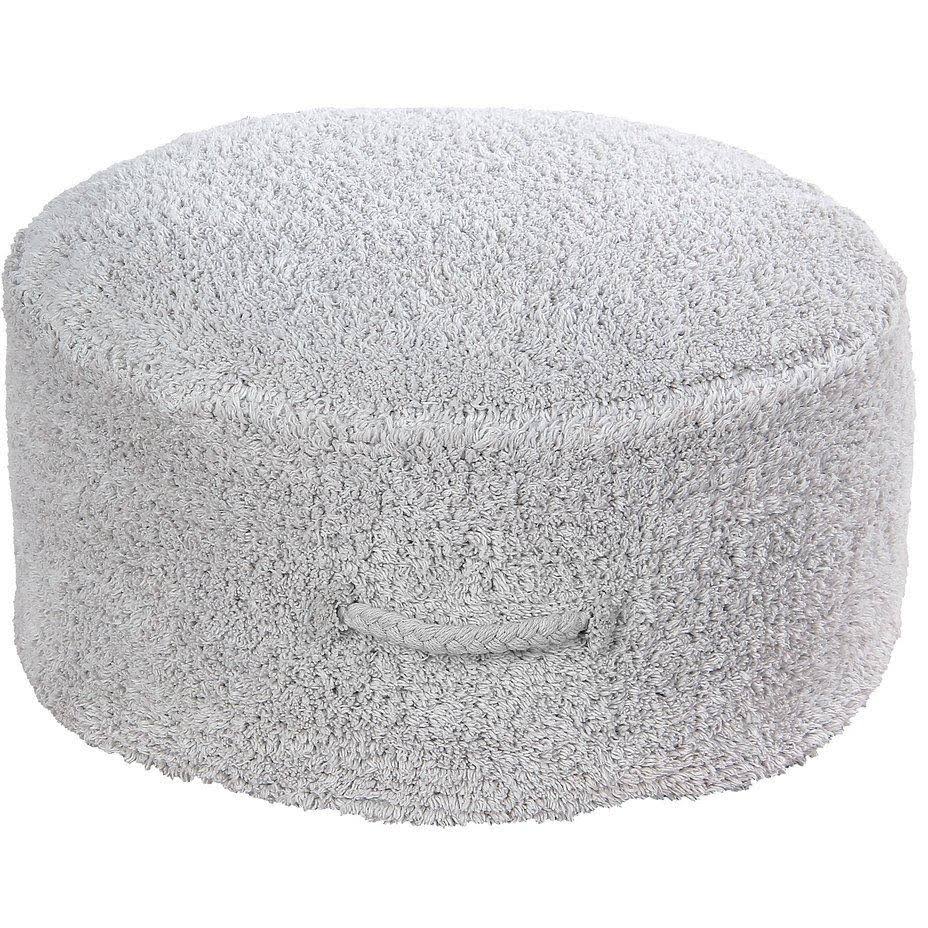 Pearl Grey Pouffe B15825