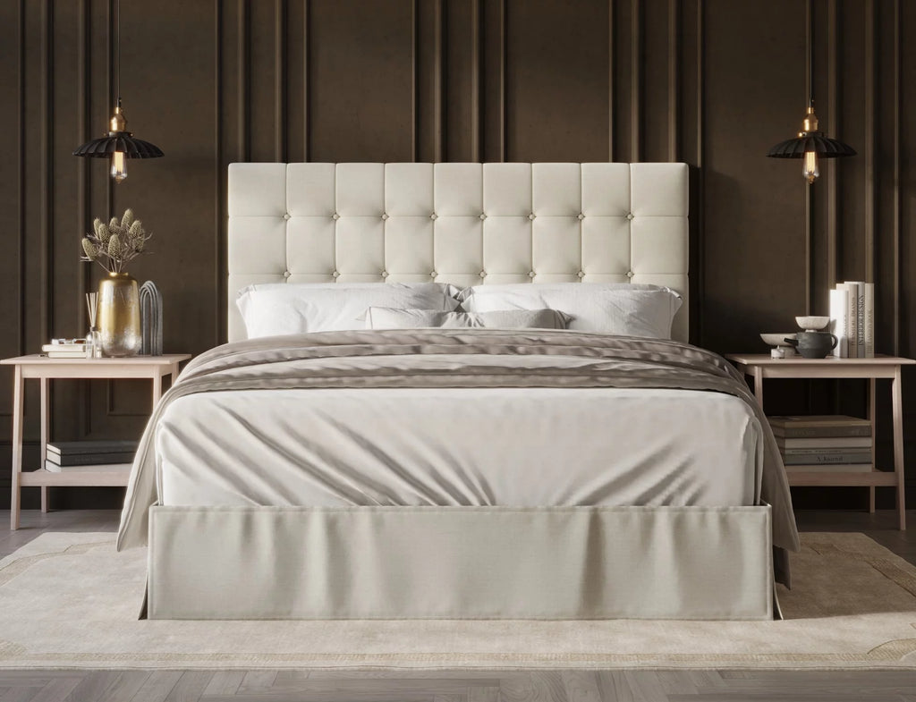 Twin Tufted Upholstered Panel Bed Z87042