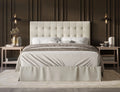 Twin Tufted Upholstered Panel Bed Z87042