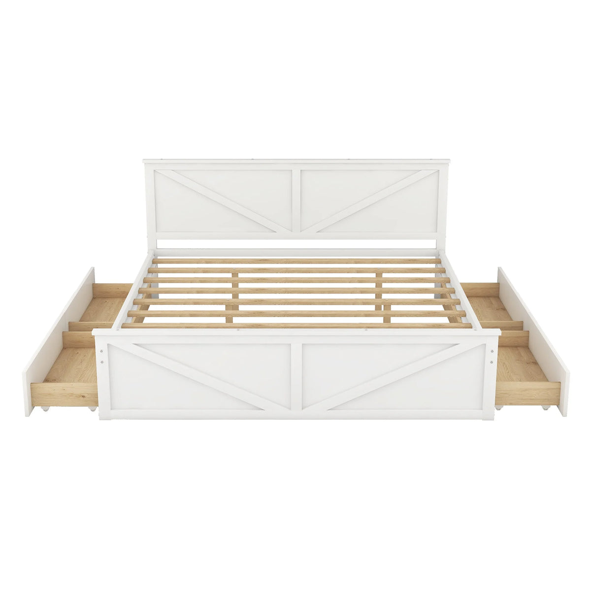 Wooden Platform Bed A624826