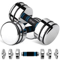 Adjustable Dumbbells Pair Steel Weight Set with Foam Handle F27241