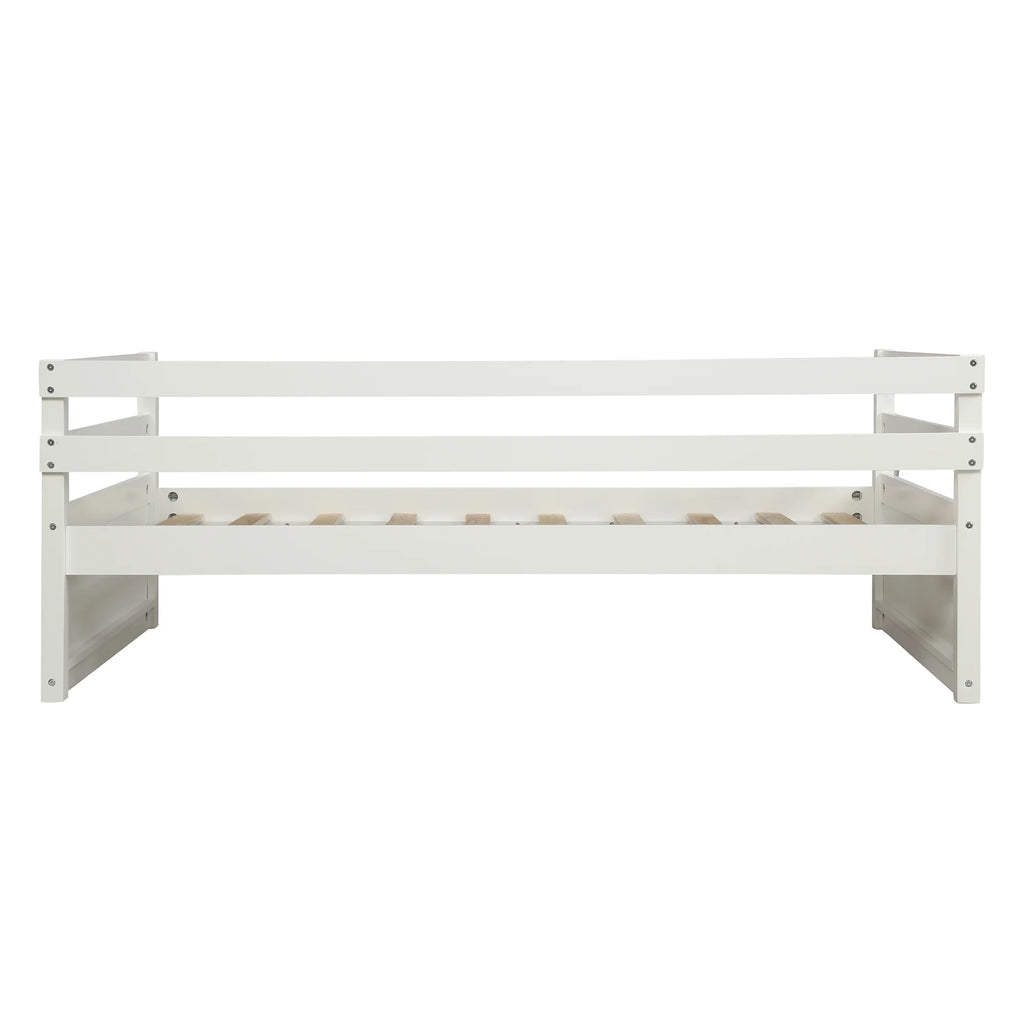 Solid Wood Daybed with Trundle White N70555