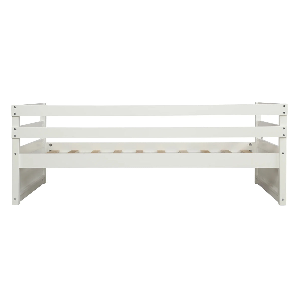Solid Wood Daybed with Trundle White N70555