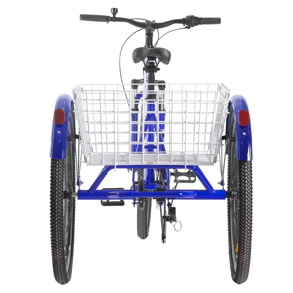 7-Speed 3 Wheeled Adult Tricycle with Cargo Basket H645271