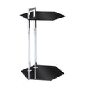 Black and Chrome Side Table D415171