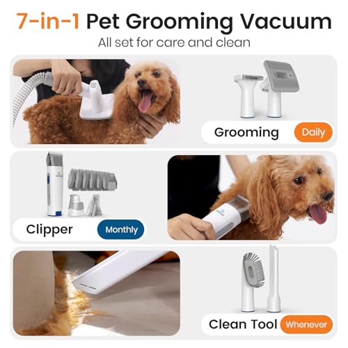 Dog Grooming Vacuum with Clipper Nail Grinder U9989