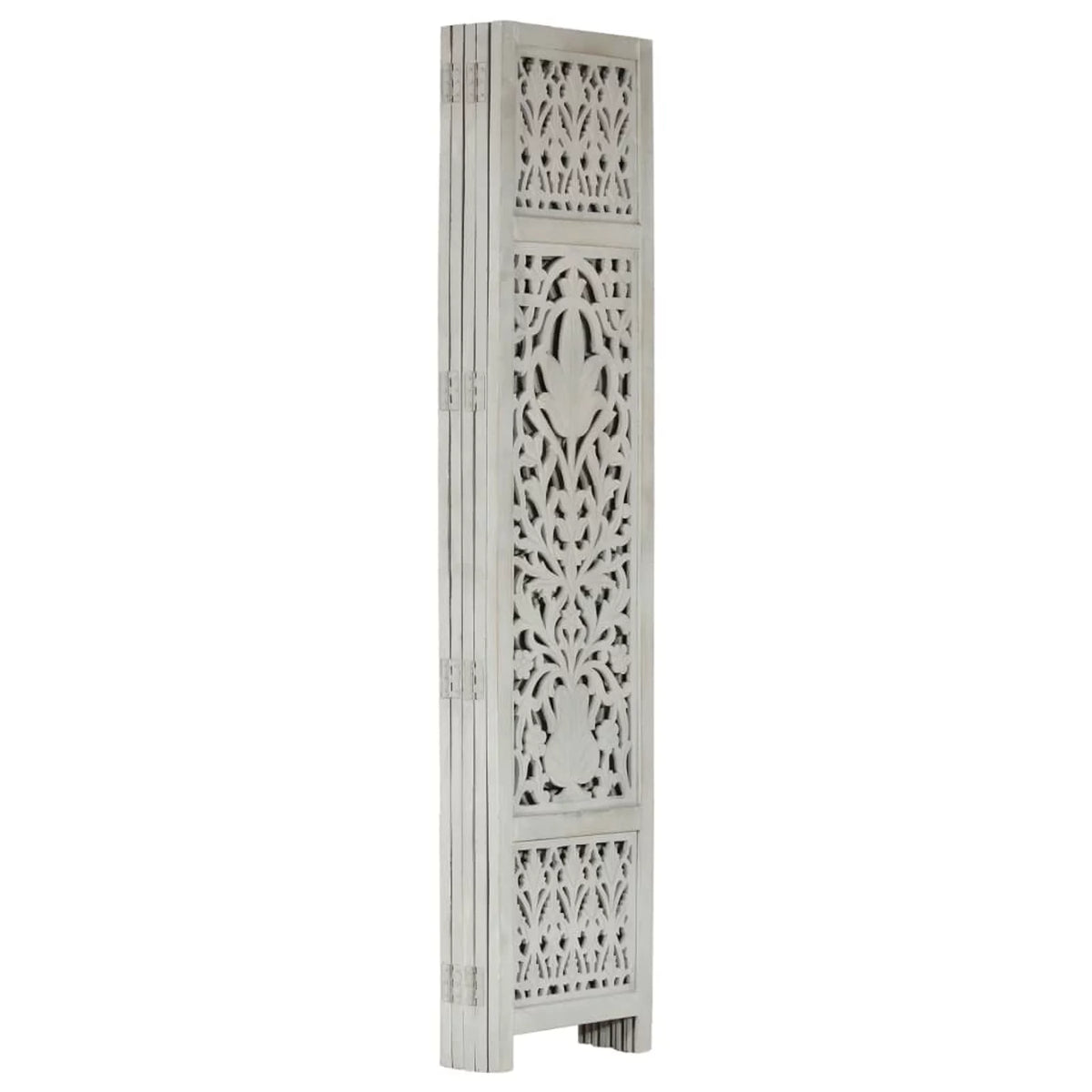 Hand Carved 5-Panel Mango Wood Room Divider T98930