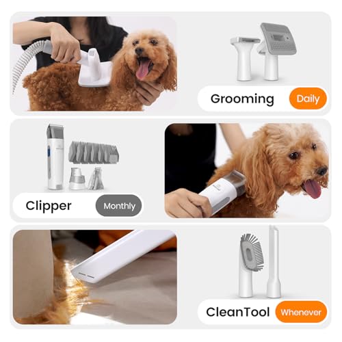 Dog Grooming Vacuum with Clipper Nail Grinder U9989