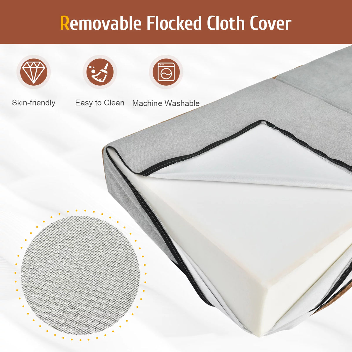 Grey Convertible Sleeper Chair I664494