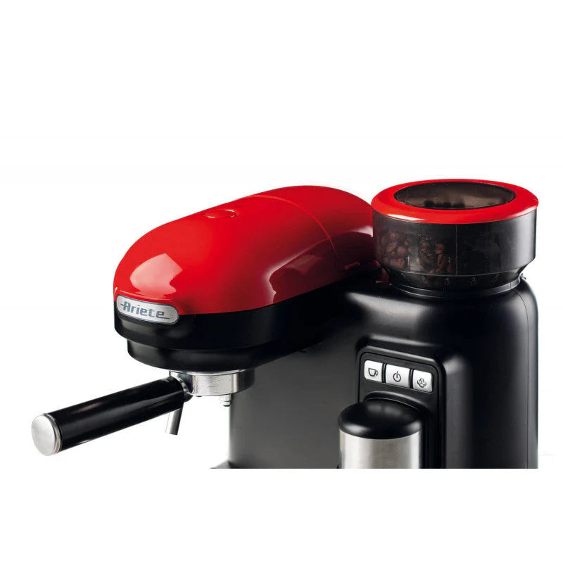 Espresso Machine with Grinder Red H156683