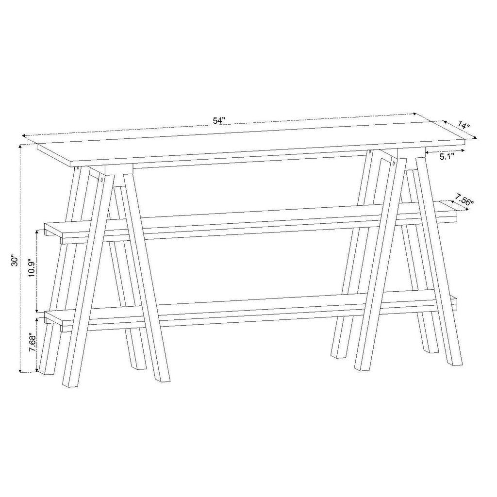 Natural Wooden Horizontal Bookshelf K238515
