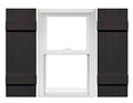 4 Board and Batten Joined Vinyl Shutters (1 Pair) 14 x 43 Musket Brown E1587