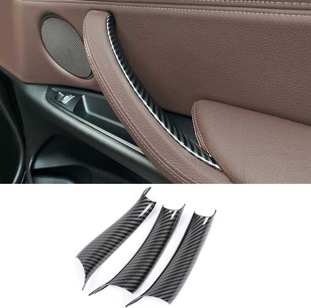 Car Door Handle Cover Interior Protective Trim Cover Beige Pack of 2 H8881