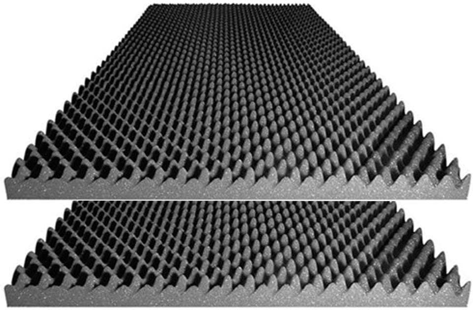Acoustic Foam Egg Crate Panel 48" X 24" X 2.5" (2 Pack) U3334