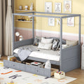 Twin Size Canopy Day Bed with 2 Drawers F67035